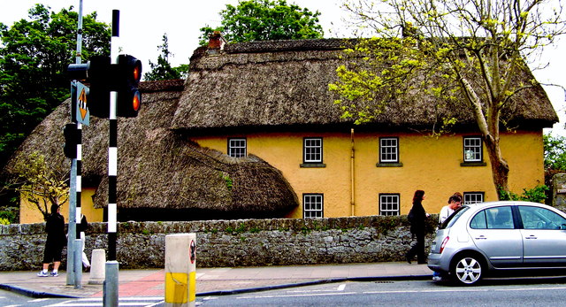 The thatched cottages of Adare village